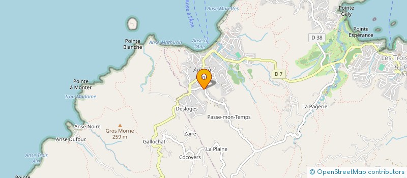 localisation de l'entreprise SUDAGRIMAR à TROIS ILETS