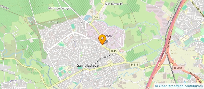 localisation de l'entreprise SUDAGRO DISTRIBUTION à SAINT-ESTEVE