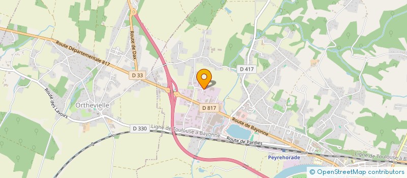 localisation de l'entreprise SUDALOC  PEYREHORADE