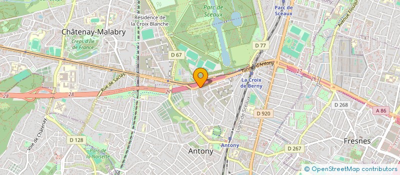 localisation de l'entreprise SUDARMORIQUE à ANTONY