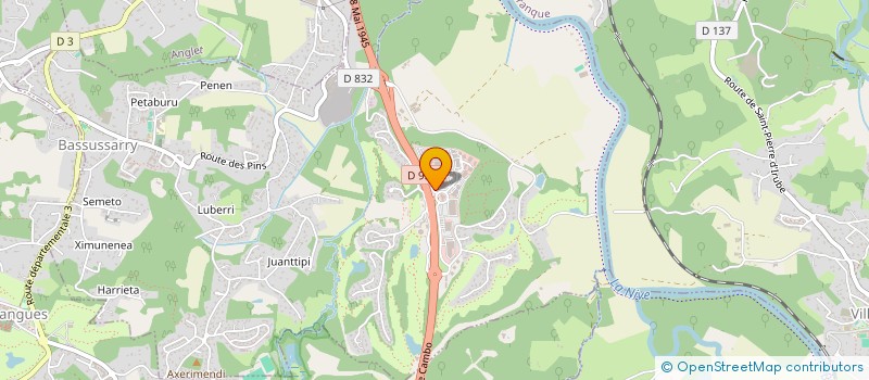 localisation de l'entreprise SUDCAR à BASSUSSARRY