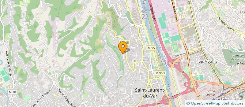 localisation de l'entreprise SUDCAR EXPERTISES  SAINT-LAURENT-DU-VAR