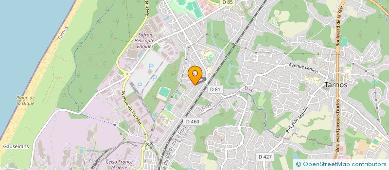 localisation de l'entreprise SUDCREA  TARNOS