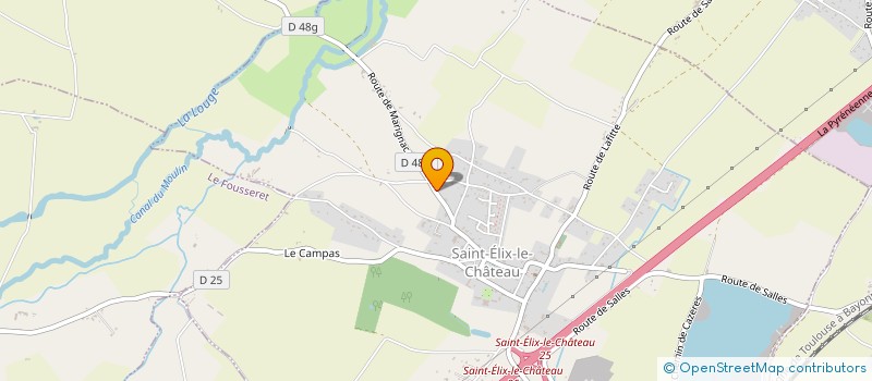 localisation de l'entreprise SUDE COMMUNICATION à SAINT-ELIX-LE-CHATEAU