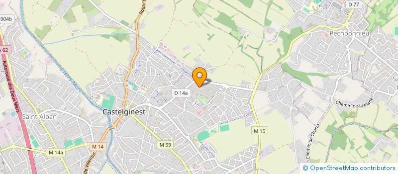 localisation de l'entreprise SUDECOR FACADES  CASTELGINEST