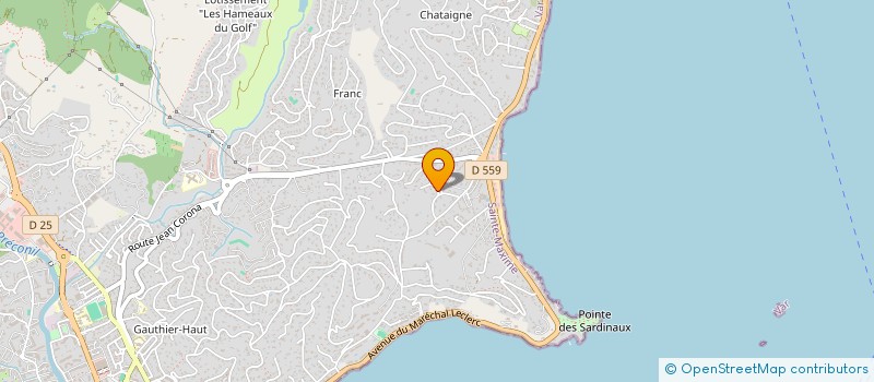 localisation de l'entreprise SUDEF SOC à SAINTE-MAXIME