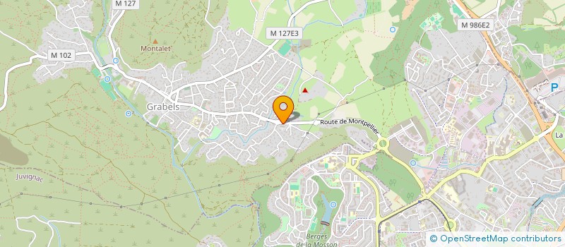 localisation de l'entreprise SUDEL  GRABELS