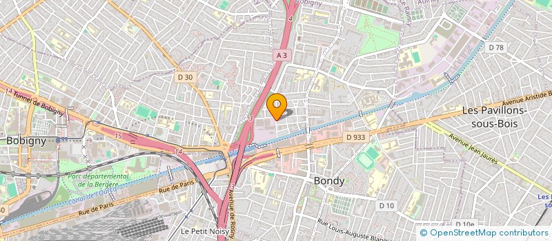 localisation de l'entreprise SUDELEC  BONDY