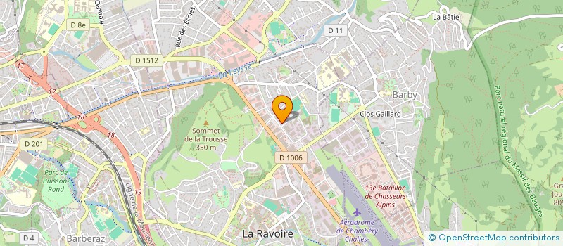 localisation de l'entreprise SUDESCO SAVOIE à LA RAVOIRE