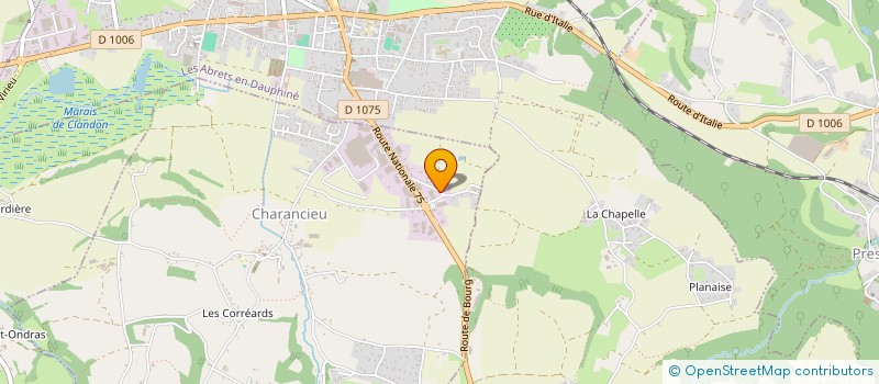 localisation de l'entreprise SUDESTIQUE SARL SUD EST INFORM SERVICES à CHARANCIEU