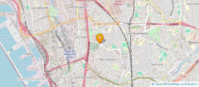 localisation de l'entreprise SUDEXIM à MARSEILLE