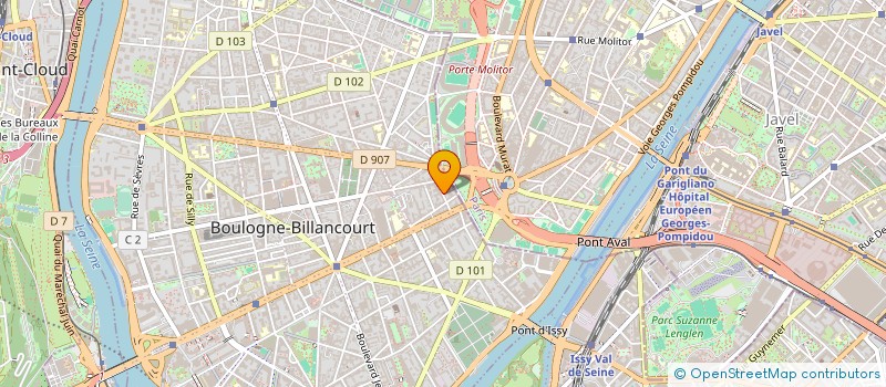 localisation de l'entreprise SUDEXPORT à BOULOGNE-BILLANCOURT