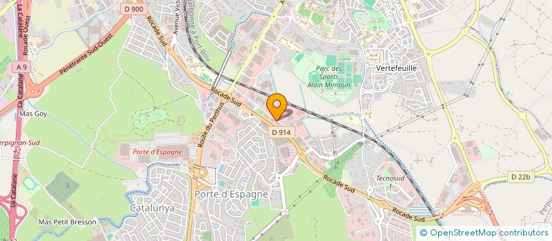 localisation de l'entreprise SUDGAR  PERPIGNAN