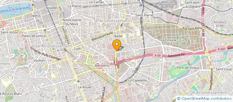 localisation de l'entreprise SUDGLASS DEVELOPPEMENT  MARSEILLE