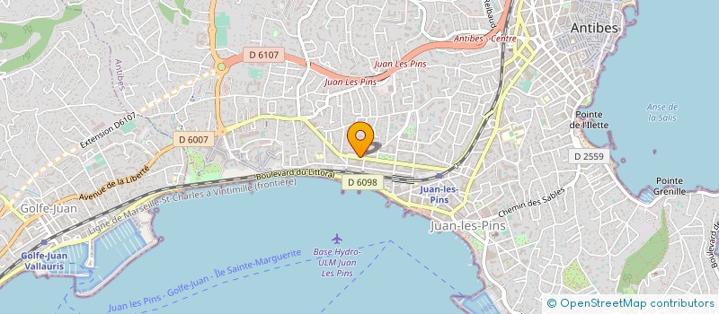 localisation de l'entreprise SUDIBAP à ANTIBES