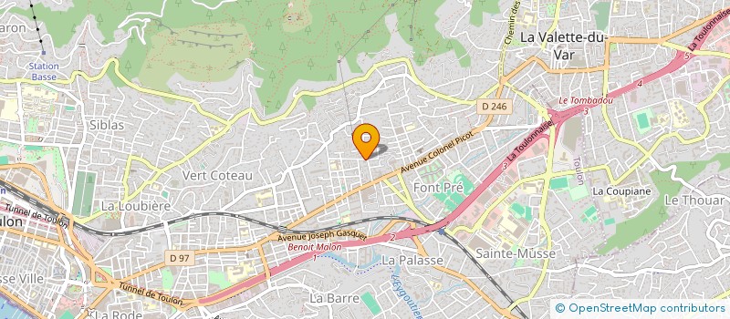 localisation de l'entreprise SUDIFFUSION à TOULON