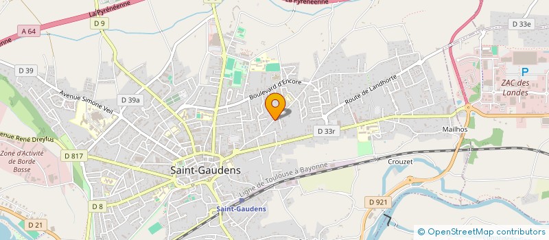 localisation de l'entreprise SUDIMEX à SAINT-GAUDENS