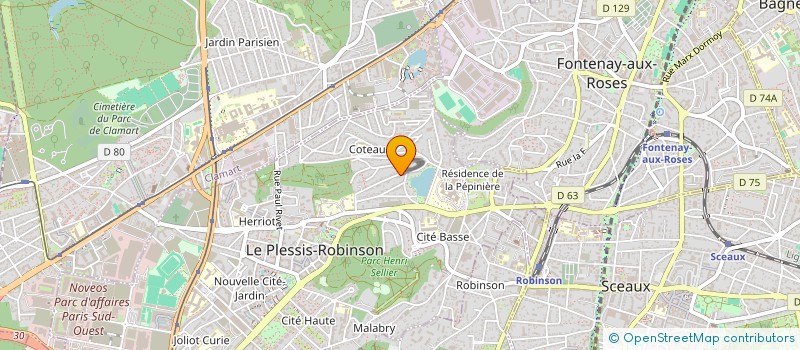 localisation de l'entreprise SUDIMMO  LE PLESSIS-ROBINSON