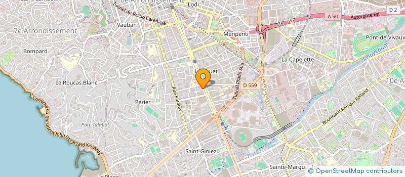 localisation de l'entreprise SUDIMO à MARSEILLE