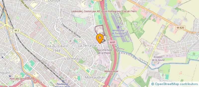 localisation de l'entreprise SUDIMPLANT à TOULOUSE
