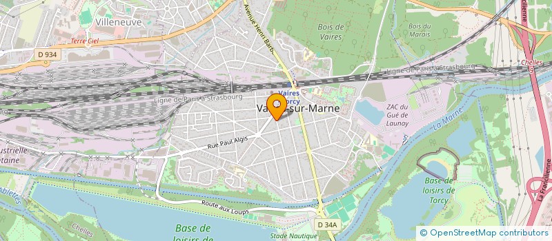 localisation de l'entreprise SUDINA YOGA à VAIRES-SUR-MARNE