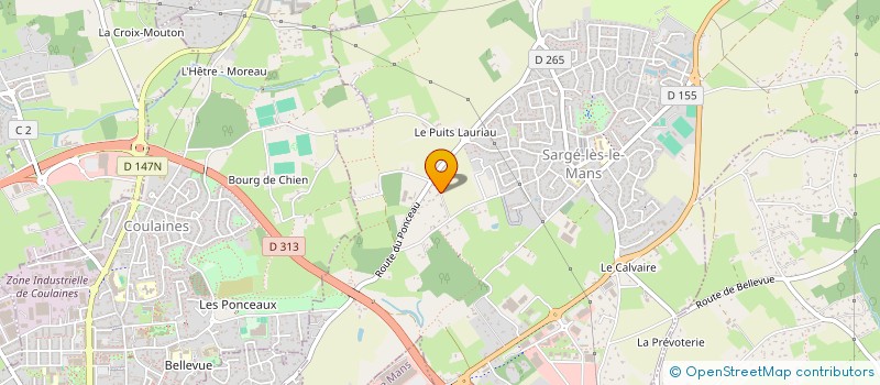 localisation de l'entreprise SUDIRRI  SARGE-LES-LE-MANS