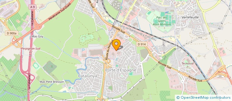 localisation de l'entreprise SUDMED IMMOBILIER  PERPIGNAN