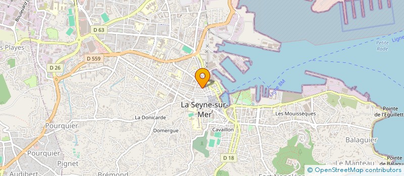 localisation de l'entreprise SUDPRESTA à LA SEYNE-SUR-MER