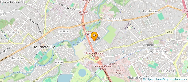 localisation de l'entreprise SUDPROJECT  TOURNEFEUILLE