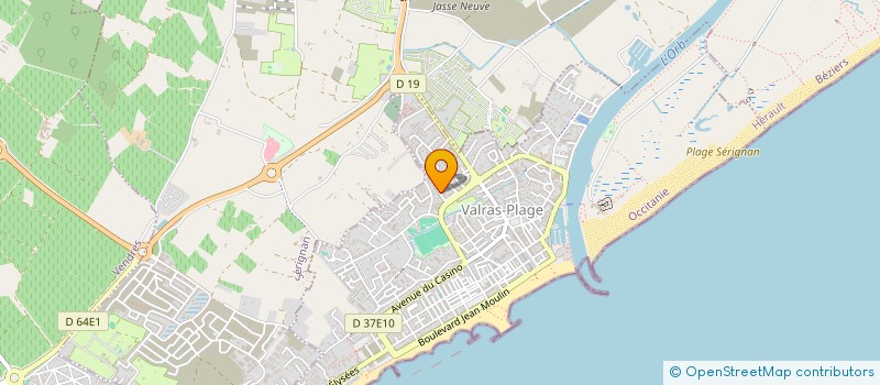 localisation de l'entreprise SUDWATT ENERGIE  SERIGNAN