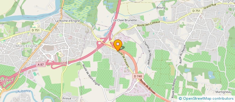 localisation de l'entreprise SUERTE 14  SAINT-MELAINE-SUR-AUBANCE