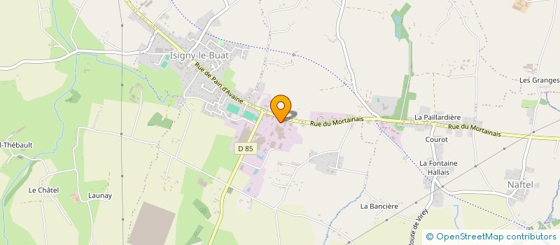 localisation de l'entreprise SUEZ RV METAUX NON-FERREUX à ISIGNY-LE-BUAT