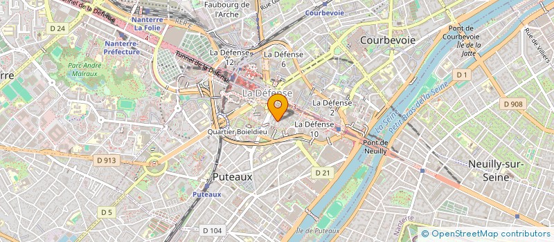 localisation de l'entreprise SUEZ SOLAIRE  PUTEAUX