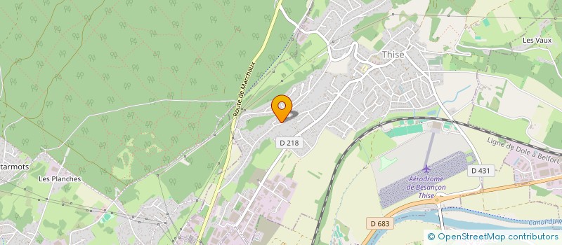 localisation de l'entreprise SUFFIOUL  THISE