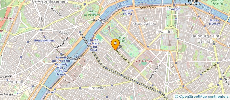 localisation de l'entreprise SUFFREN 42  PARIS