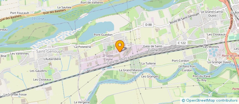 localisation de l'entreprise SUFILOG à LA RICHE