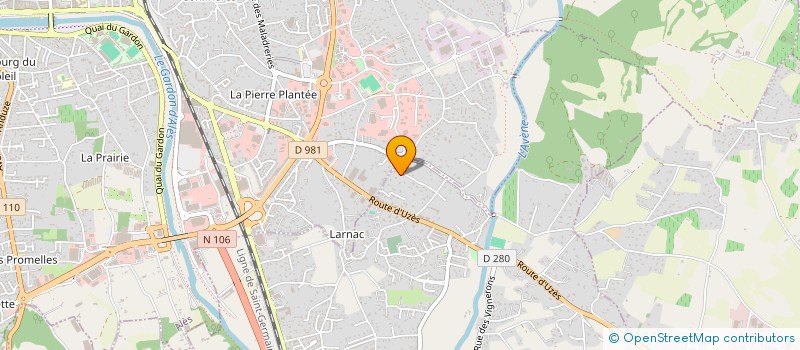 localisation de l'entreprise SUG IMMO  SAINT-HILAIRE-DE-BRETHMAS