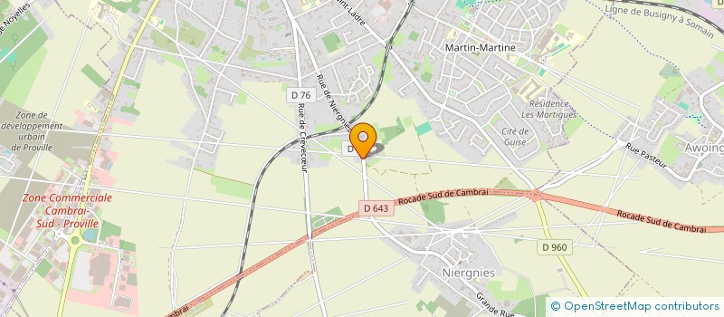 localisation de l'entreprise SUGAR ET SUGAR à CAMBRAI