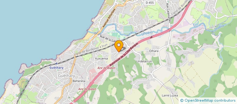 localisation de l'entreprise SUGARCANE à BIDART