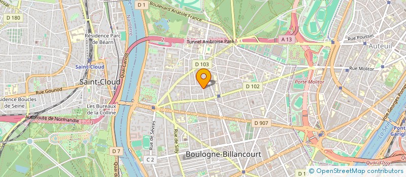 localisation de l'entreprise SUGI-CAPITAL  BOULOGNE-BILLANCOURT