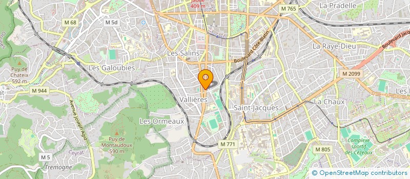 localisation de l'entreprise SUGIER à CLERMONT-FERRAND