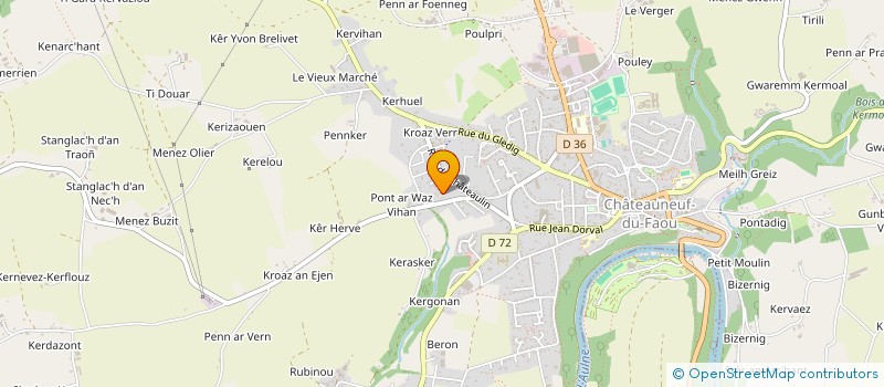 localisation de l'entreprise SUIGNARD INVEST à CHATEAUNEUF-DU-FAOU