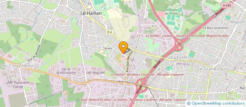 localisation de l'entreprise SUIRE AUTOMOBILES à LE HAILLAN