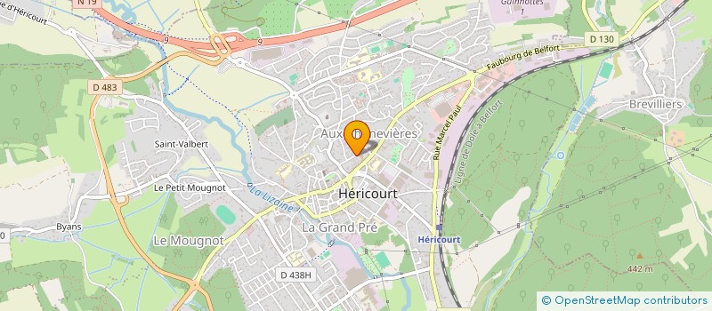 localisation de l'entreprise SUIS-NOUS PRODUCTION  HERICOURT