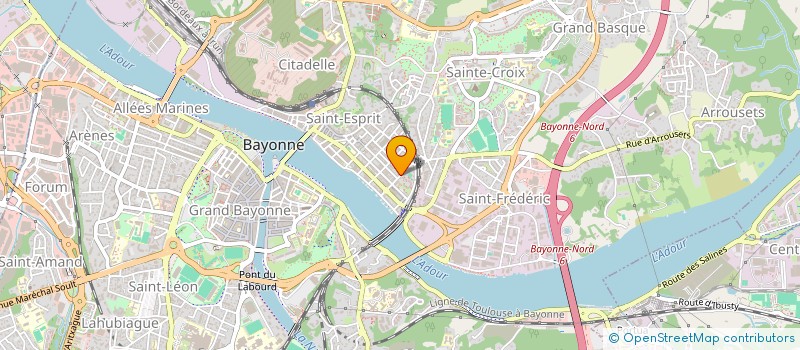 localisation de l'entreprise SUISCI à BAYONNE