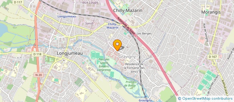 localisation de l'entreprise SUISSA à CHILLY-MAZARIN