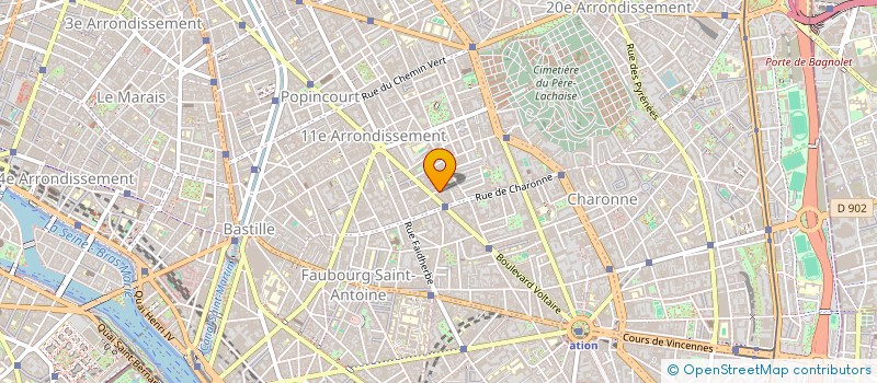 localisation de l'entreprise SUISSE IMPRIMERIE à PARIS
