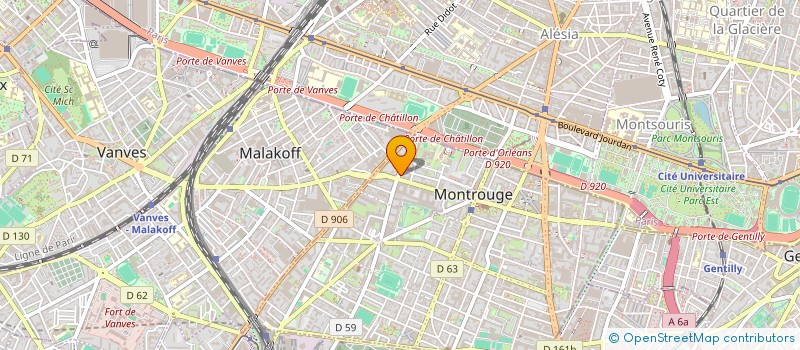 localisation de l'entreprise SUISSE PLUS  MONTROUGE