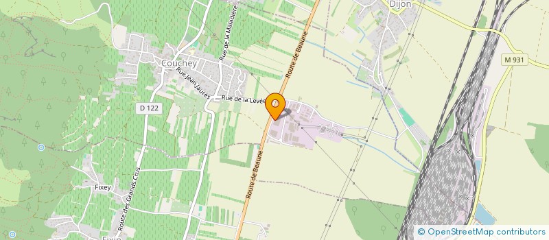 localisation de l'entreprise SUITE AUTOMOBILE  COUCHEY