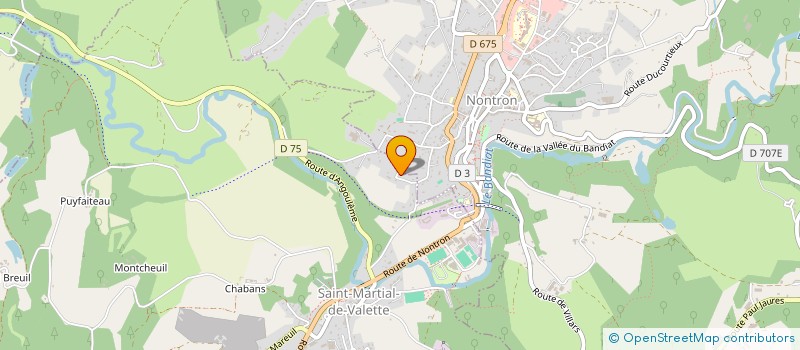 localisation de l'entreprise SUITE OM  NONTRON